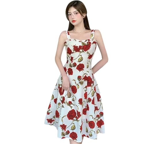 Robe imprimée sans manches style coréen pour femmes fini les vêtements inconfortables