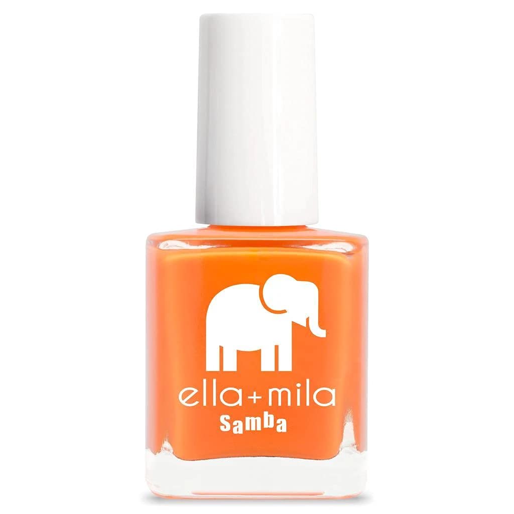 ella+mila Quick Dry Nail Polish – Long Lasting, Chip Resistant, Professional 17-Free Formula (Samba Collection, Cause I'm Happy, 0.45 fl oz)