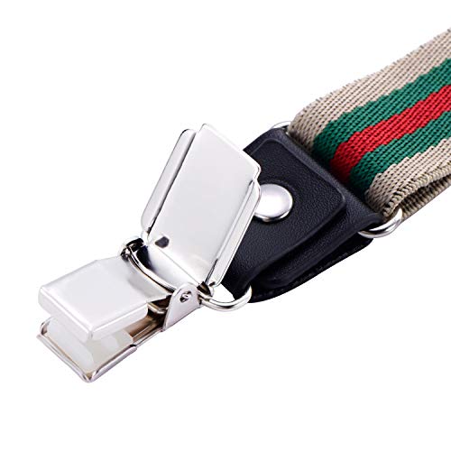 DonDon Bretelle uomo sottili 2,5 cm - 3 clips a y