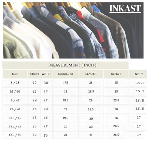 Image of Amazon Brand - INKAST Men's Slim Fit Button Down Dress Shirts Textured Long Sleeve Casual Hawaiian Shirt