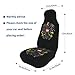 Coat of Arms of Austria Austrians Car Seat Cover,2pcs Set Full Wrap Bucket Seat Covers Elastic Back Universal Car Seat Covers Print Front Auto Seat Cover for Vans, Trucks, SUV