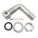 RANYUSS1 PC of Universal 90° Fuel Vent Stainless Steel 316 Marine Grade Fuel Gas Tank Vent with Mounting Gasket Hardware Fitting for 5/8inch Hose