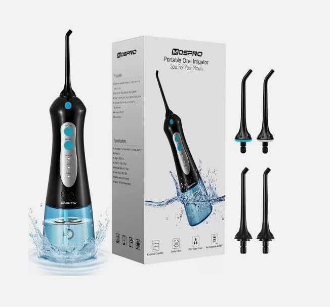 MOSPRO Cordless Water Flosser Dental Oral Irrigator Water Flosser Teeth Cleaner