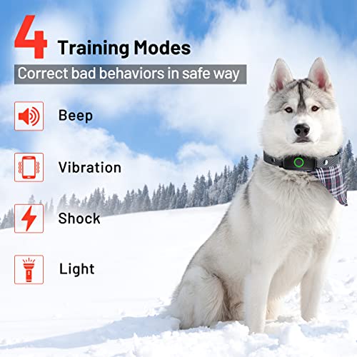 Letswill Dog Shock Collar 3300Ft Range Dog Training Collar With Remote Waterproof Dog Collar Rechargeable Electric Shock Collar For Small Medium Large Dogs With Beep Vibration Shock And Light E-Collar #TOP1