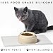 CatGuru Cat Food Mat, Small & Large Pet Feeding Mat, 100% Waterproof Cat Placemat for Food and Water, Silicone Mats for Cats Bowls, Non-Slip Mat for Pet Bowl or Fountain (Small, Marshmallow)