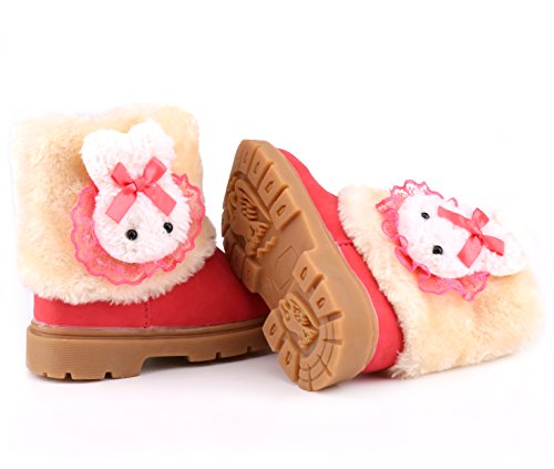 Image of Femizee Girls Boys Warm Winter Boots Kids Outdoor Snow Boots(Toddler /Little Kid)