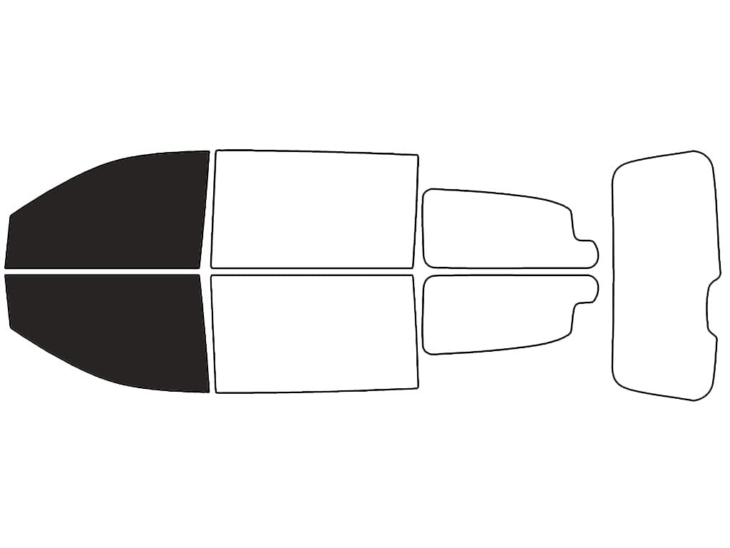 Rvinyl Window Tint Kit Compatible with Dodge Grand Caravan 2008-2020 - Front Precut Kit - 20%