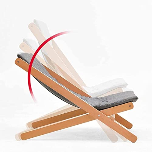 Sillón reclinable de madera exclusivo con cojín camel de cuatro posiciones 6