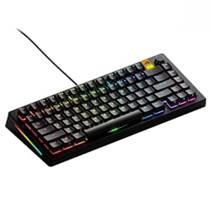 Glorious Gaming – GMMK 3 HE Rapid Trigger Keyboard, Hall Effect, 8K Polling Rate, MX Mechanical & Magnetic Switches, Hotswappable 75% Keyboard, Modular Gasket System, Doubleshot PBT keycaps (Black)