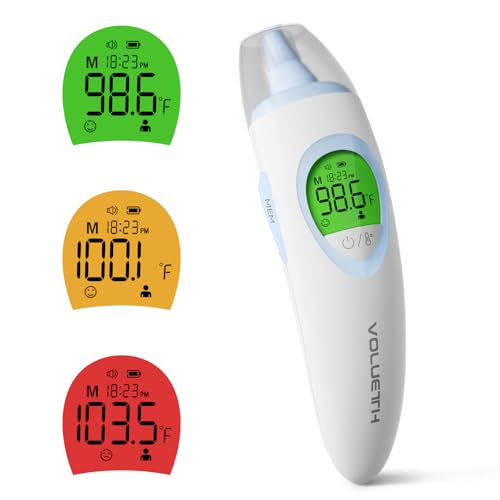3-in-1 Baby Thermometer for Ear, Forehead & Touchless, HSA FSA Eligible Items, Digital Thermometer for Infants, Kids & Adults, 30 Memories, 1s Result and Fever Alarm