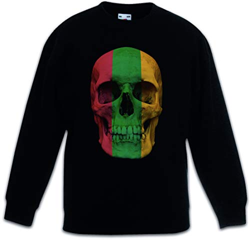 Sweat-shirt Lituanie pour enfant noir avec motif de crâne
