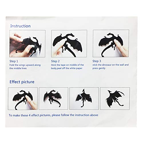 Honbay Pvc 3D Dragon Decorative Wall Decals Wall Stickers For Home Wall Decoration #TOP2