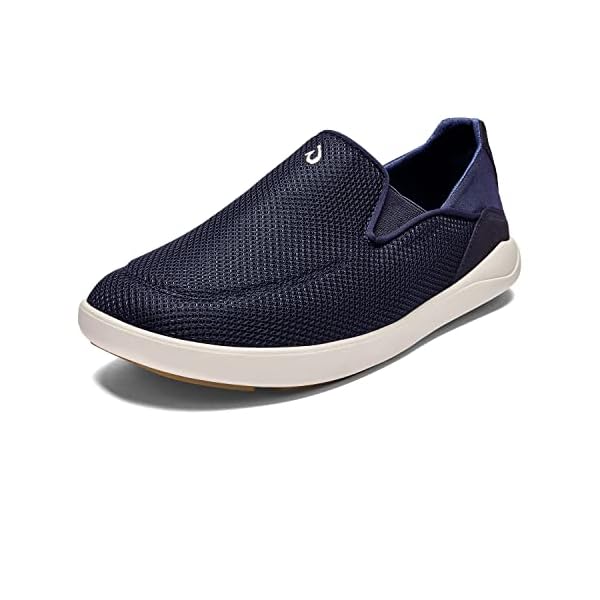 OLUKAI Nohea Pae Men's Slip On Sneakers, Lightweight Barefoot Feel & Breathable All-Weather Shoes, Drop-in Heel…