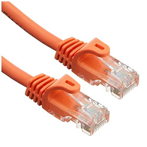 StarTech.com 45PAT1MOR - Cable de Red Fast Ethernet Cat5e RJ45 sin Enganche, 1 m, Color Naranja