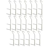 20 Stück Deluxe XXL Edelstahl Räucherhaken 15cm