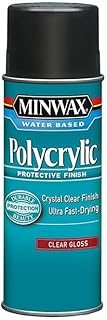 6 Pack of 11.5 oz Minwax 35555 Clear Polycrylic Water-Based Protective Finish Gloss