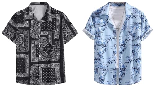 Image of DHRUVI TRENDZ Men's Cotton Regular Fit Shirt Pack of 2