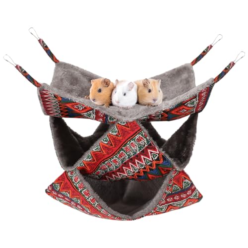 XINRUI 3 Tier Guinea Pig Cage Accessories,Ferret Rat...
