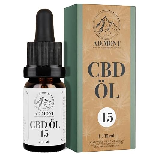 CBD Öl 15% aus BIO Kultivierung | Vollspektrum CBD Tropfen | 1500mg Cannabidiol Goldextrakt in Hanföl BIO | Laborgeprüftes Cannabisöl aus AT | CBD Oil aus schonender CO2 Extraktion | 10ml, AD.MONT®