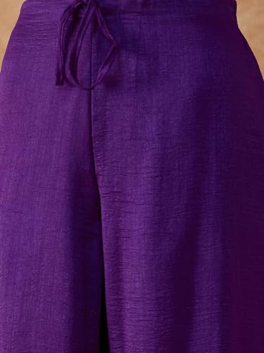 Image of Amayra Rayon Women's Embroidered Alia Cut Kurta With Pant And Dupatta Set