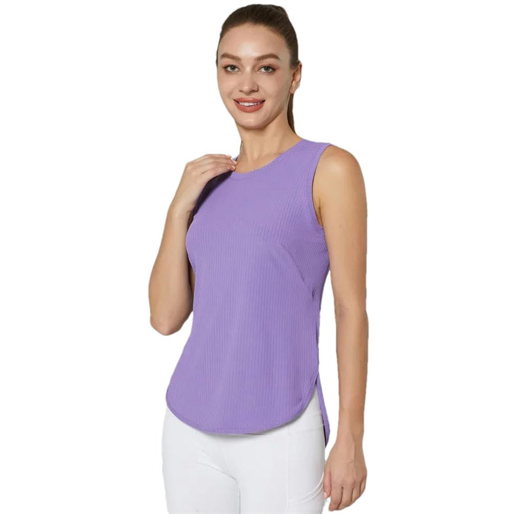JXQXHCFS Camicia da palestra da donna ad asciugatura rapida camicie sportive per la schiena Top da palestra da donna senza maniche maglietta sportiva
