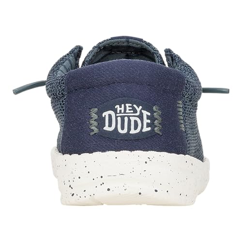 Image of HEYDUDE Boy's Youth Wally Stretch Sox Slip On Shoe, Irish Cream /Egret Size