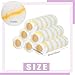 Pinkunn 48 Pcs 9 x 1/2 Paint Roller Covers Nap High Capacity Microfiber Roller Covers for Brush Frame House Painting Supplies for All Surfaces, Home Repair Tools (Yellow Stripe)