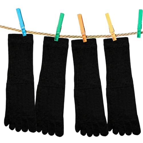 Image of Bencailor 4 /12Pairs Women Toe Sock Five Toe Sock
