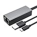 Produktbild Ethernet-Adapter für Fire TV Stick Chromecast Ultra/2/1/Audio Google Home Mini (Mirco USB A) Port auf RJ45 Ethernet-Adapter mit USB-Netzteilkabel, 1 m (schwarz)