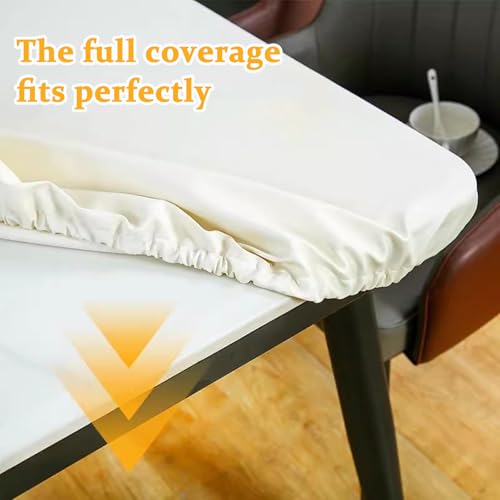 Nappe rectangulaire imperméable et élastique pour table de salle à manger - 3