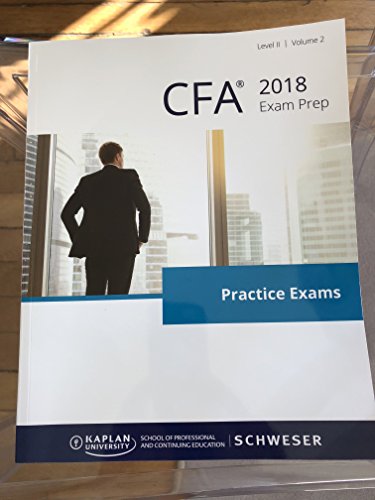 CFA 2018 Level 2 Practice Exams - Volume 2 1475459866 Book Cover