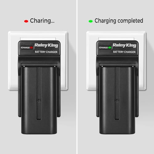 NP-F550 Battery Charger for Sony NP-FM50, FM70, FM90, FM30, FM500H, FM51, FM55H, FM71, FM91, F550, F570, F730, F730H, F750, F770, F930, F950, F950/B, F960, F970, QM50, QM51, QM70, QM71