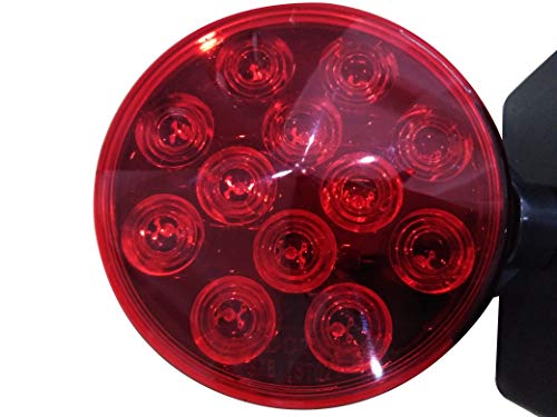 Image of MaxxHaul Magnetic LED Towing Light Kit 12V DOT Compliant Stop Tail and Turn Signal Set with 20 ft Wiring Harness and 4 Pin Connector for Trailers Trucks RVs and Campers (50015)
