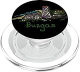 Noche de Burgas, Viaje a Bulgaria, Recuerdo de una Ciudad emblemática, Regalo PopSockets PopGrip para MagSafe