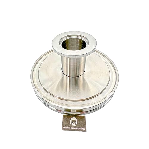 Image of bmotiontech ISO-K 63 flange (clamp type) to NW25 KF25 flange reducer converter adapter (ISO-K 63 to KF25 reducer)