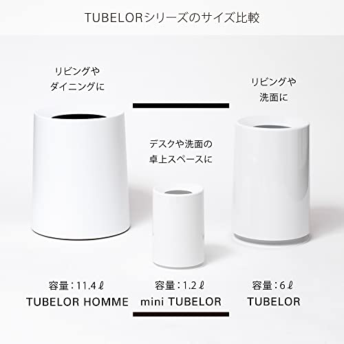 Caneca de Basura Mini Tubelor 1.2 L Blanca miniatura 6