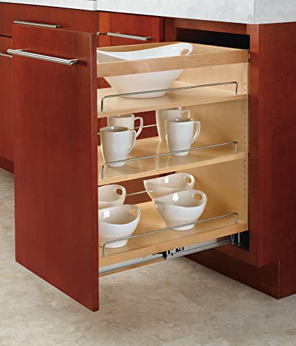 Image of Rev-A-Shelf Pullout Kitchen Cabinet Organizer, Min Cabinet Opening 14.5 inch W