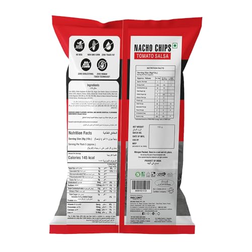 Image of Makino Nacho Chips (Multi Pack, Each 150 gm)(Pack of 3) (Tomato Salsa)