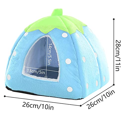 KOMUNJ Small Animal Winter House, Multifunctional Warm Bed, Winter Cosy Small Animal Beds, for Dwarf Rabbits Chinchilla - Image 2