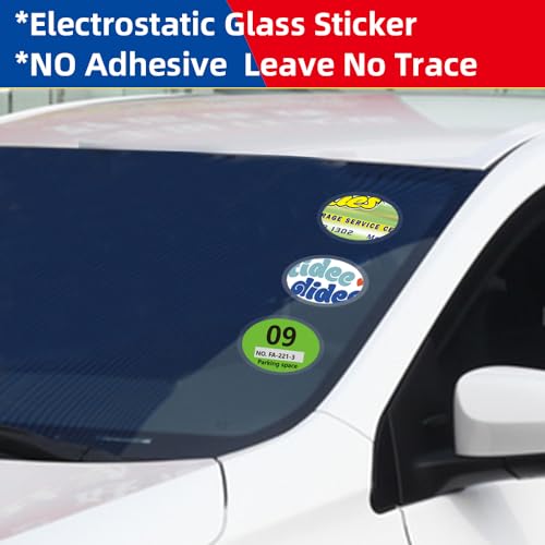 Image of Car Windshield Sticker, Windshield Applicator, Clear Window Cling for Car (10PCS /8.3X11.7)