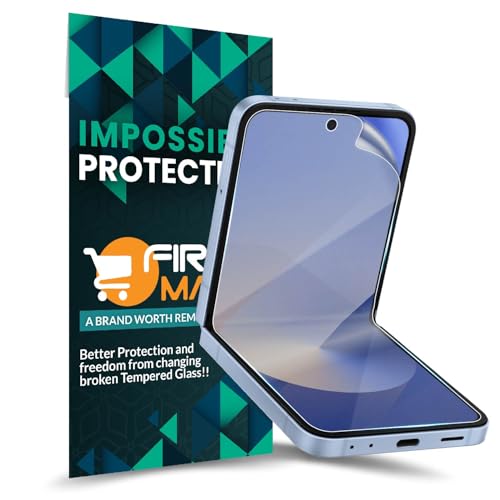 Image of FIRST MART TPU Screen Protector for Samsung Galaxy Z Flip 6 - Unbreakable Membrane Protection, Case Friendly Coverage, Bubble-Free, Edge to Edge Coverage [ 1 Pack]