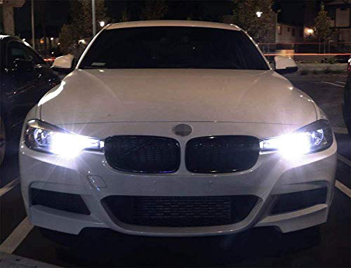 Ijdmtoy (2) Xenon White 15-Smd 360-Degree Shine Pw24W Pwy24W Led Bulbs Compatible With European Vehicles Front Turn Signal Lights Or Daytime Running Lights #TOP6