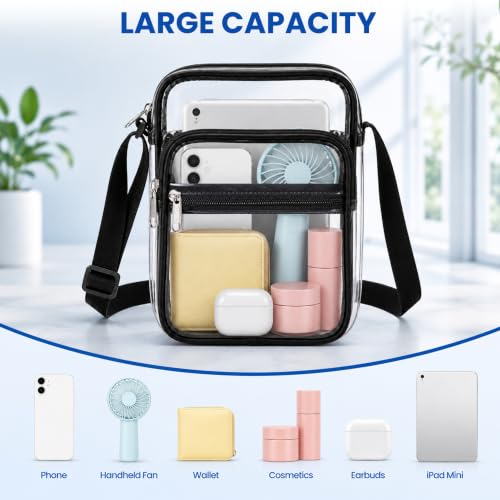 TILYMOL Clear Bag for Stadium Events, PVC & TPU Clear Crossbody Bag by TILYMOL - Used condition - Image 5