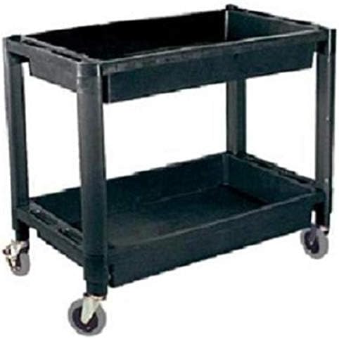 ATD Tools 7016 Heavy-Duty Plastic 2-Shelf Utility Cart