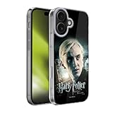 Head Case Designs Officially Licensed Harry Potter Draco Malfoy Deathly Hallows VIII Gel Case [Military Grade Protection] Compatible with Apple iPhone 17