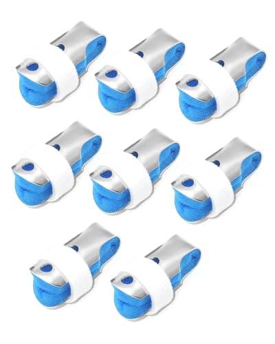 Image of Pinky Finger Splints Kids, Trigger Finger Braces, 8PCS, Small | For Broken Fingers, Arthritis and Knuckle Support; Finger Brace Stabilizers for Joint Immobilization