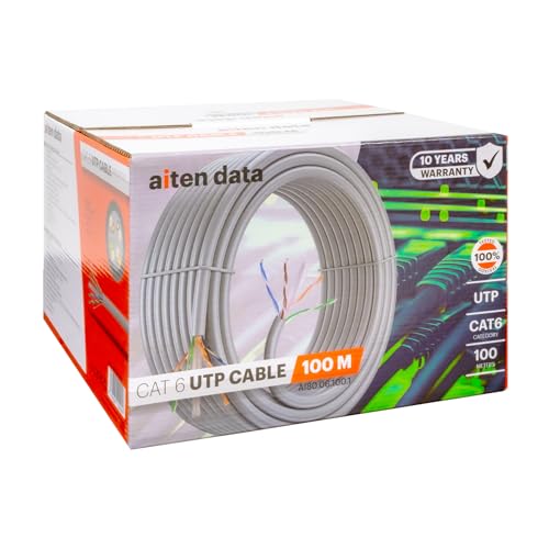 Câble UTP CAT6 100 m bobine câble ethernet cuivre réseau informatique