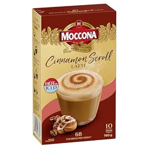 Moccona Cinnamon Scroll Latte Coffee Sachets 50-Sachets