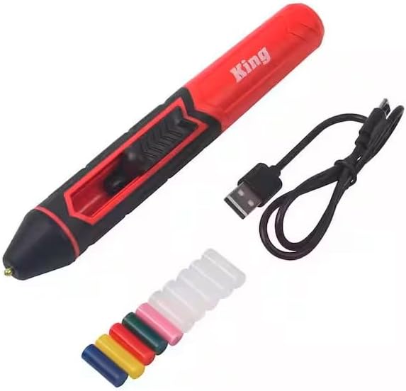 Cordless Glue Gun, 4-Volt, USB Charging (12-Piece Set)