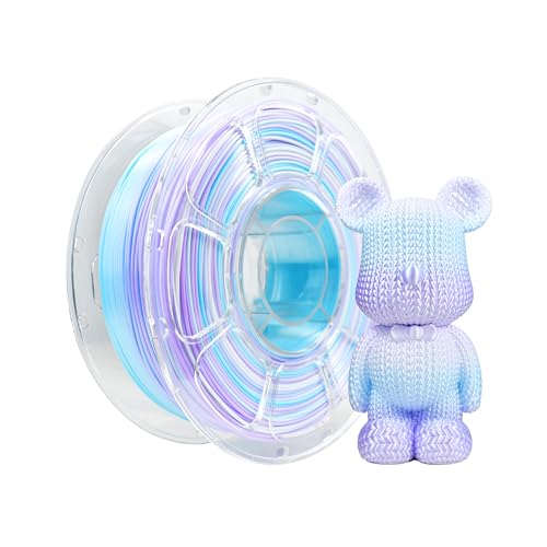 iBOSS Silk Gradient PLA Plus 3D Printer Filament 1.75+/- 0.03mm, 1kg (2.2lbs) Spool Tri-Color 3D Printing Filament, Fit 